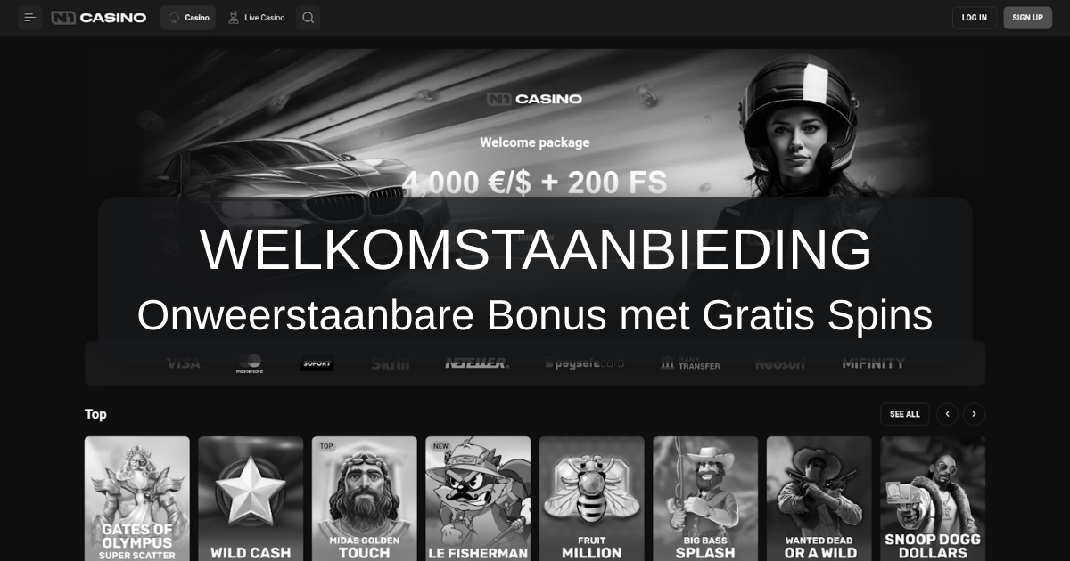 N1Casino Nederland - Legaal casino met iDEAL